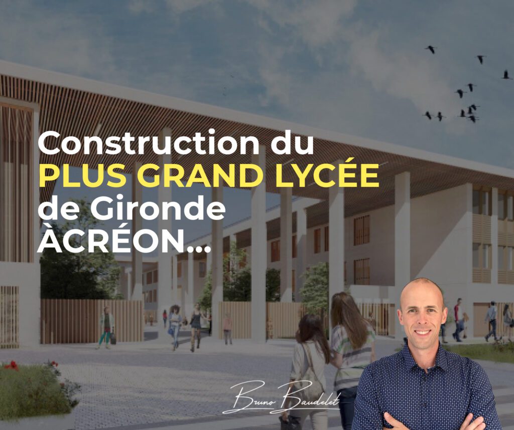 construction plus grand lycée gironde Créon