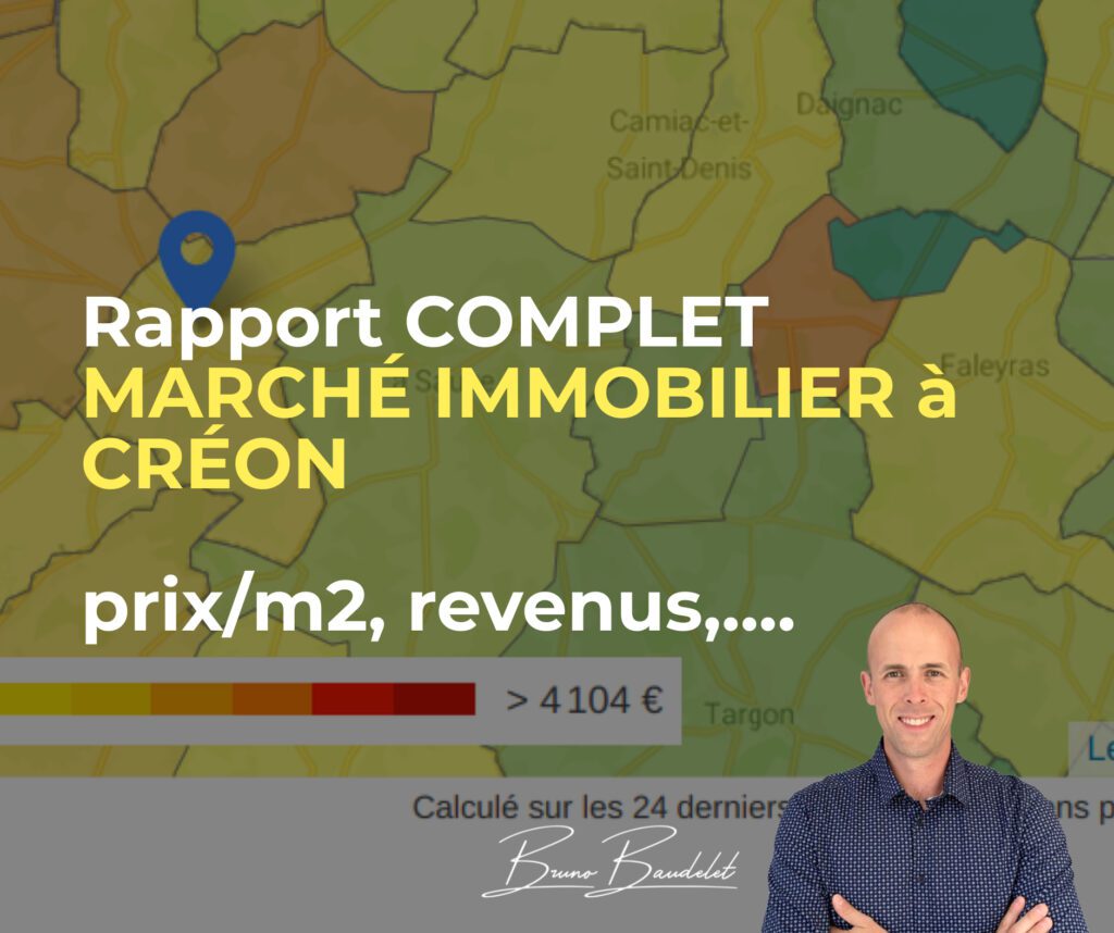 rapport complet marché immobilier Créon